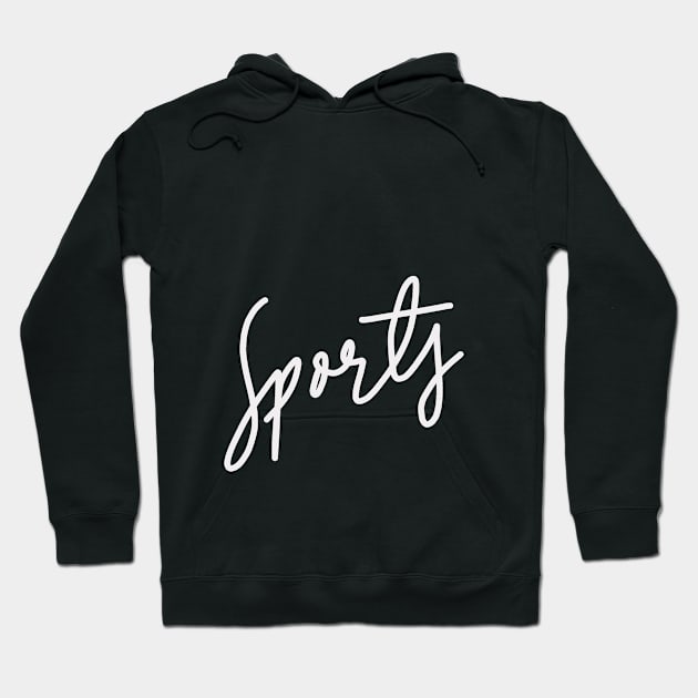 Sports calligraphy text Hoodie by shankar designs